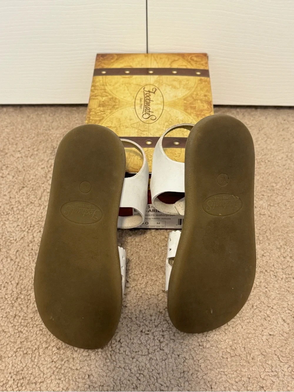Footmates Ariel White Girls Sandals Size 13